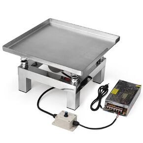 Concrete Vibration Table Small Vibrating Test Bench Speed Controllable Stainless Steel 110V (13.78 X 13.78 inches)