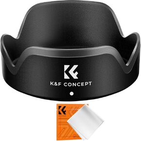 K&F Concept Lens Lens Hood لـ Canon EF-M 15-45mm f/3.5-6.3 هو STM & RF-S 18-45mm f/4.5-6.3 هو عدسة STM ، والمفاجئة على عدسة الكاميرا تحل محل Canon EW-53 Hood