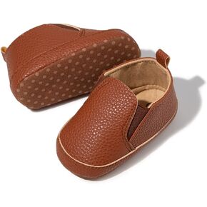 Meckior Infant Baby Girls Boys Canvas Shoes Soft Sole Toddler Slip On Newborn Crib Moccasins Casual Sneaker Austin Boy's Flat Lazy Loafers First Walkers Skate Shoe