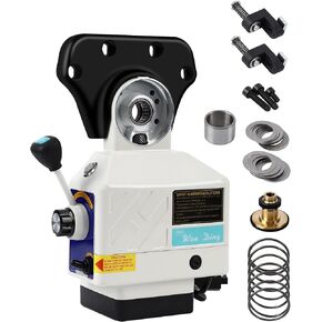 RIEDHOFF X-Axis Power Milling Machine, [450 LB Torque ] Power Feed Table Mill,110V, 0-200PRM Adjustable Rotate Speed for Bridgeport and Similar Knee Type Milling Machines,White