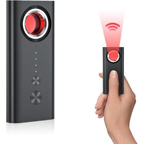 Hidden Camera Detectors Anti Spy Detector Hidden Devices Spy Camera Car GPS Tracker Detector,5 Levels Sensitivity Use for Home Office Travel Car (200mAh)