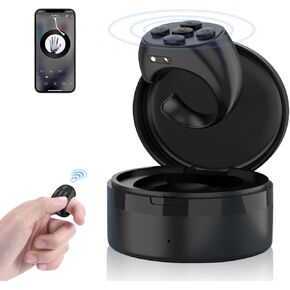 TikTok Scrolling Ring, Bluetooth Camera Remote Control Scrolling Ring, Music Remote and Phone Answer Remote Ring, Multifunctional TikTok Ring Scroller for iPhone Android