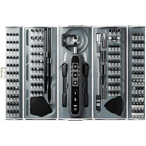 VitalEase 180-in-1 Smart LED Mini Cordless Screwdriver Set - Portable Multi-Tool Kit for Home Repair