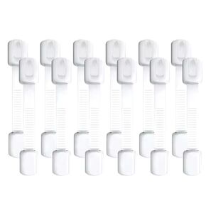 Child Proof Cabinet Locks, Cabinet Locks Baby Proofing, Child Safety Guard Adjustable Slide Cabinet Drawer Oven Toilet Seat Lock, Child Locks for Cabinets and Drawers