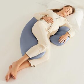 Pregnancy Pillow, Buttery‑Soft Cooling TENCEL H‑Shape Adjustable Full‑Body Maternity Pillow, Washable Cover for Side Sleepers, Neck Back Belly Leg Hip Support, Pregnancy Essential, Sage Green