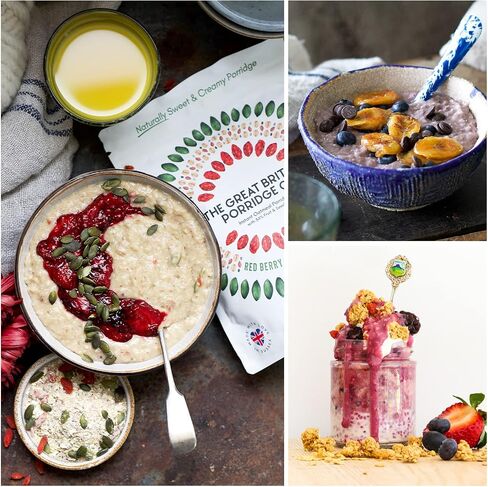 The Great British Porridge Co Blueberry Banana Porridge ، 385 Gr in Saudi Arabia