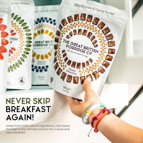 The Great British Porridge Co Blueberry Banana Porridge ، 385 Gr in Saudi Arabia