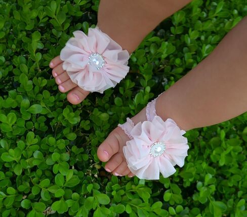 Cherished Moments "Petals Baby Barefoot Sandal and Headband Set with Flower Accent in Kuwait
