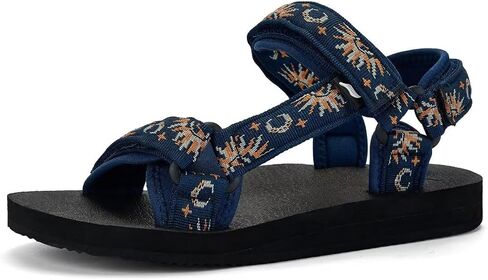 Women's Sandals Hiking Sport Sandals with Arch Support Yoga Mat Insole Comfortable Walking Water Sandals for Beach Travel Athletic in Saudi Arabia