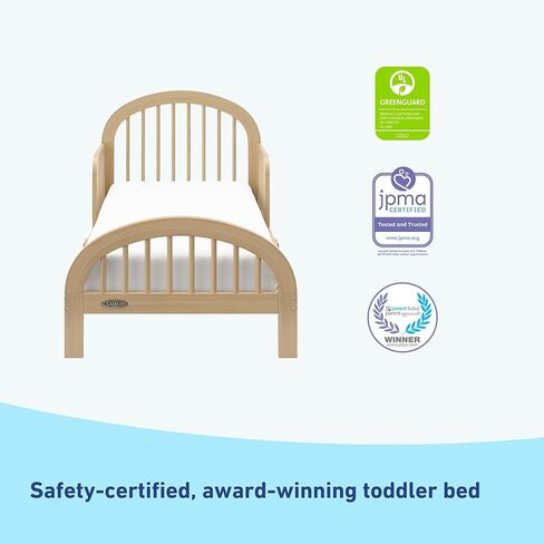 Graco Olivia Toddler Bed (Driftwood) - Greenguard Gold Certified ، تشمل درابزين أمان طفل صغير ، ويتناسب مع مرتبة Crib & Toddler Standard in Kuwait