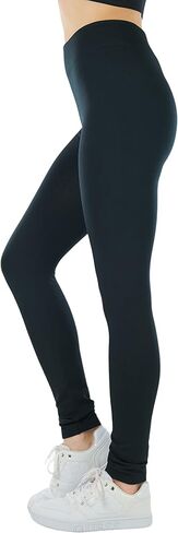 ToBeInStyle Women's High Waist Fleece Lined Ankle Length Leggings in Kuwait