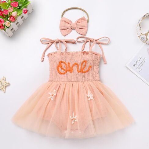 ODASDO Baby Girls Oirth Onder Thore Photo Shooting Props Slicfeless Strap Tutu Princess Romper Dress Set in Kuwait