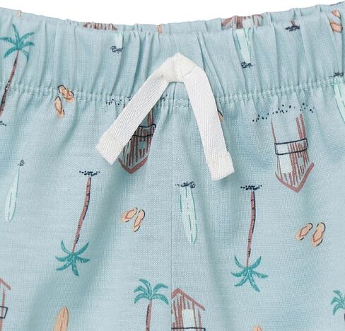 Gerber Baby Boys 'المكون من قطعتين من طراز Pajama Set Sleeve Top & Fleece Shorts in Kuwait