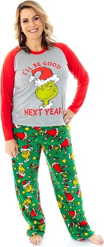 Dr. Seuss GRINCH Who Stole Christmas Matching Family Pajama Sets For Men, Women, Kids, Toddlers in Saudi Arabia