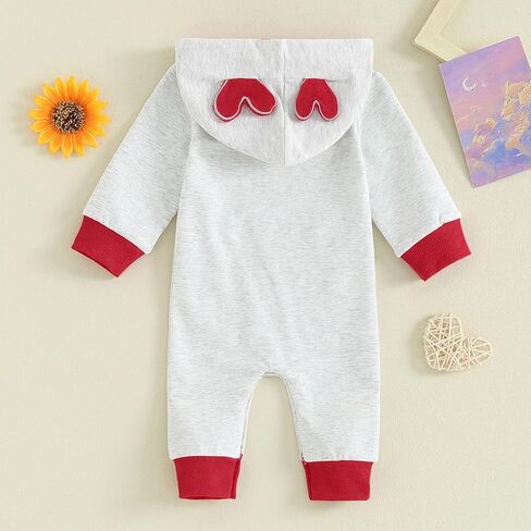 Newborn Baby Boy Easter Outfit Bunny Ear Hooded Long Sleeve Romper Jumpsuit Baby Girl Boy Spring Clothes in Kuwait
