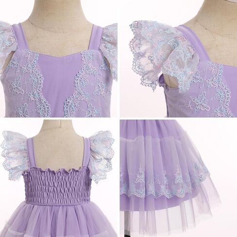 Idopip Baby Girls Tutu Dress Emstrowberry Strawberry Birthday Fort Dresses Smocked Shuffle Backless Princess Pageant Tulle in Kuwait