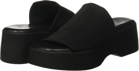 Womens Wedge SIides Sandals Platform Open Toe Slip On Elastic Band Wedges Shoes in Saudi Arabia