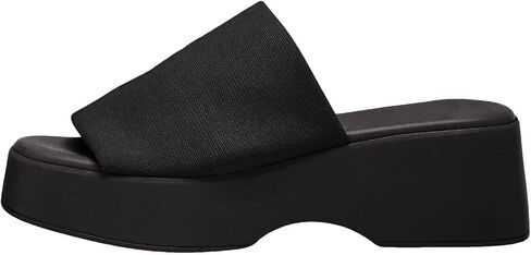 Womens Wedge SIides Sandals Platform Open Toe Slip On Elastic Band Wedges Shoes in Saudi Arabia