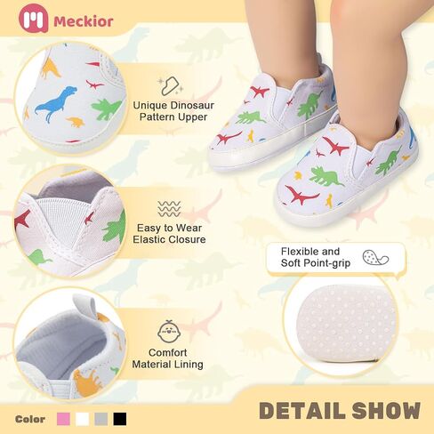 Meckior Infant Baby Girls Boys Canvas Shoes Soft Sole Toddler Slip on Moccasins moccasins غير الرسمي أحذية حذاء رياضة غير رسمي. in Kuwait