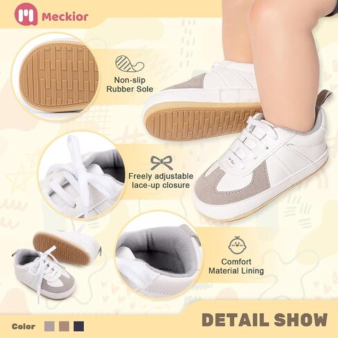 Meckior Infant Baby Girls Boys Canvas Shoes Soft Sole Toddler Slip on Moccasins moccasins غير الرسمي أحذية حذاء رياضة غير رسمي. in Kuwait