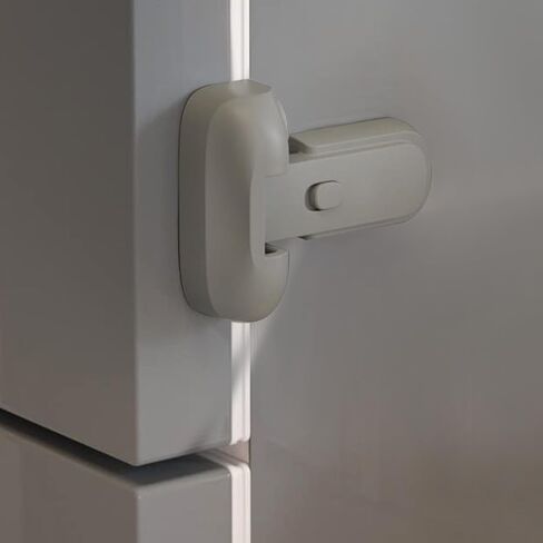 قفل ثلاجة من صغار ثلاجة - ثلاجة - لا توجد أدوات مطلوبة ، مزلاج فريزر لإبقاء الباب مغلقًا للأطفال الصغار والقطط والكلاب in Kuwait