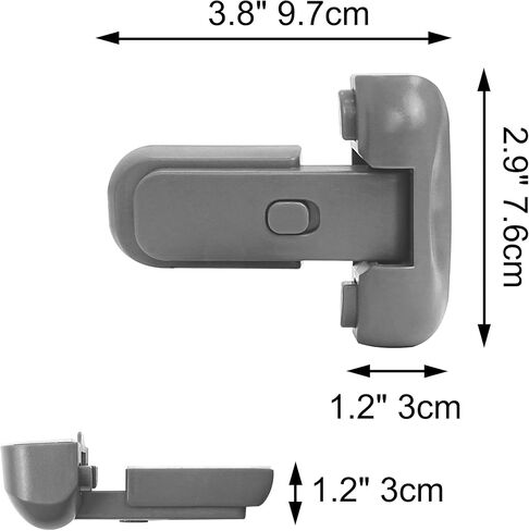 قفل ثلاجة من صغار ثلاجة - ثلاجة - لا توجد أدوات مطلوبة ، مزلاج فريزر لإبقاء الباب مغلقًا للأطفال الصغار والقطط والكلاب in Kuwait