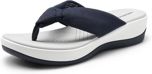 DREAM PAIRS Platform Flip Flops for Women Cushioned Thong Sandals with Soft Eva Foam Insole Lightweight Lycra fabric Comfort Dressy Slides Slippers for Summer Beach in Saudi Arabia