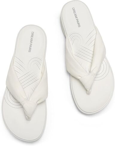 DREAM PAIRS Platform Flip Flops for Women Cushioned Thong Sandals with Soft Eva Foam Insole Lightweight Lycra fabric Comfort Dressy Slides Slippers for Summer Beach in Saudi Arabia