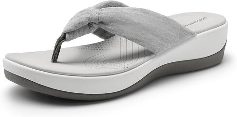 DREAM PAIRS Platform Flip Flops for Women Cushioned Thong Sandals with Soft Eva Foam Insole Lightweight Lycra fabric Comfort Dressy Slides Slippers for Summer Beach in Saudi Arabia