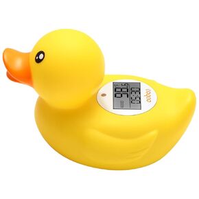 Duck Baby Bath Thermometer - Instant Read Safety Bath Thermometer with Water Temperature Alerts & Bath Time Timer - Floating Bath Toy & Digital Room Thermometer - Essential Must-Have for Newborn