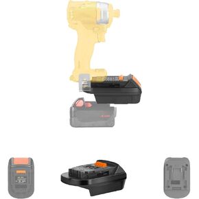 for DeWalt to for Milwaukee Battery Adapter (Only Adapter Included) (for M18 Battery to for DeWalt 20V Tools)