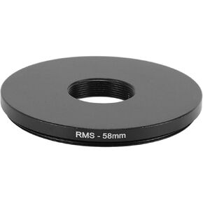 RMS Thread Adapter Ring, Microscope Objective Lens Adapter Ring for Camera, Camera Adapter Ring for Telephoto Lenses Camera Lens Accessories, Easy to Install (58mm/2.28in)