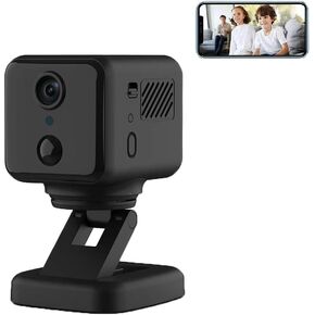 SIKVIO Mini WiFi Camera 2K HD Tiny Cam 360 Degree Rotate Wireless Nanny Cam with Night Vision Motion Detection Alerts Long Battery Life Camera for Indoor and Outdoor
