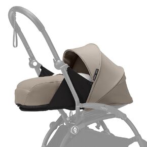 Stokke YOYO 0+ Newborn Pack, Taupe - Includes Mattress, Extendable Canopy & Five-Point Harness - Requires YOYO3 Frame (Sold Separately)