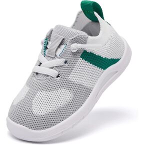 MORENDL Toddler Walking Shoes Baby Barefoot Sneakers Infant Non-Slip Sole Lightweight Breathable Outdoor Indoor Tennis Shoes