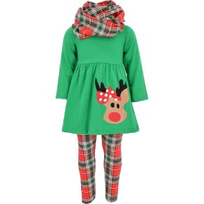 Unique Baby Girls Clothes Toddler Outfits Pants Top and Scarf Matching Girls' Clothing Sets