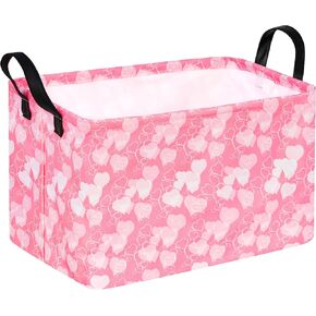 Valentines Day Basket For Kids Empty Gift Baskets Heart Storage Basket Home Shelf Storage Basket Organizer Box Clothes Laundry Hamper Toys Nursery Basket Baby Laundry Basket with Handles