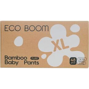 ECO BOOM Training Pants for Toddler Potty, Hypoallergenic for Sensitive Skin, Size 5 Suitable for 27 to 38lb (XL - 48 Count)