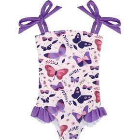 babygoal Baby Toddler Girl Swimsuit One Piece, Baby Ruffle Swimwear Summer Beach Bathing Suit 9M-6Y