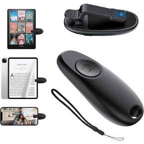 Remote Control Page Turner for Kindle Paperwhite Colorsoft Scribe Oasis,Kindle Accessories Compatible Kindle with Protective Case,Page Turner for iPad Tablet Phone Reading,Camera Video Remote Triggers