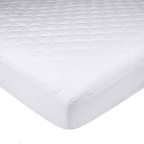 American Baby Company Ultra Soft Microfiber Waterproof Fitted Crib and Toddler Mattress Protector, Quilted Mattress Pad Cover, White, 52"x28"x9"