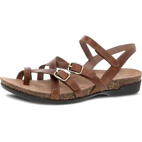 Dansko Roslyn Sandal for Women – Memory Foam and Cork Footbed for Comfort and Arch Support – Lightweight Rubber Outsole for Long-Lasting Wear –Versatile Casual to Dressy Footwear