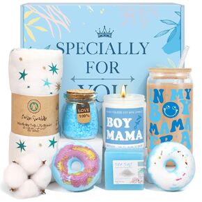 New Mom Gifts & Baby Girl Gift Basket, Baby Shower Gifts for Expecting Mom To Be, Postpartum Gifts For Moms, New Mom Care Package After Birth, First Time Mothers Day Birthday Gifts for Women