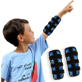 2 Pcs Thumb Sucking Deterrent, Dinosaur Elbow Thumb Guard for Thumb Sucking, Nail Biting Treatment for Kids Prevention Anti Nose Picking for Boys Girls Finger Sucking Prevention