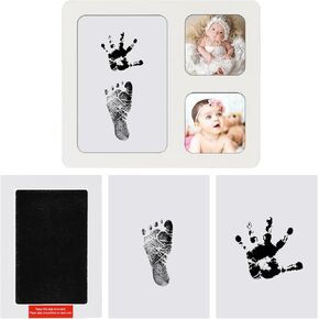 Baby Hand and Footprint Kit, Baby Keepsake White Picture Frame for Baby Shower Gifts and New Mom Gifts