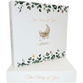 Baby Memory Book First 5 Years Keepsake Journal, 130 Thick Quality Pages, 6 Memento Pockets, Ideal Baby Gender Neutral Reveal Gifts, Baby Shower Gifts for Expecting Moms