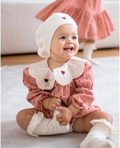 My First Valentines Day Baby Girl Outfit Newborn Heart Bubble Romper Onesie Valentines Spring Outfits Clothes in Kuwait