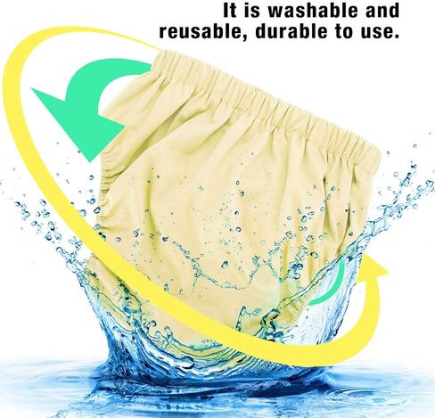 Joyzan قابلة لإعادة الاستخدام قابلة للبقعة البالغة حفاضات ، قابلة للغسل الحفاض المسنين للسلس البول حماية الملابس الداخلية تسرب إثبات أنفاس الواقي حلقة الخطاف بانت بانس كبار السن النساء العجز النساء in Kuwait