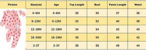 Toddler Baby Girl Valentines Day Outfit Heart Print Long Sleeve Ruffle Sweatshirt Pants Headband Set 3Pcs Clothes Set in Kuwait