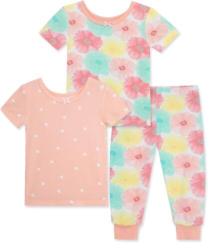 Little Me Clothes for Baby Girls' 3-Piece Pajamas, 12 Months - 4 Toddler in Saudi Arabia